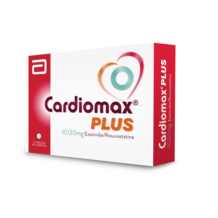 Cardiomax Plus 10/20mg Lafrancol ezetimiba rosuvastatina Caja x14tab.