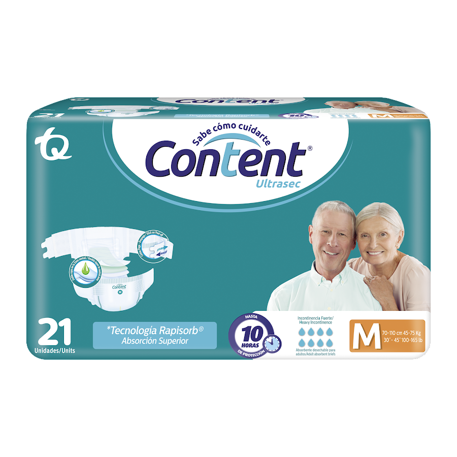 Content Ultrasec Talla M x 21 Pañales Adulto