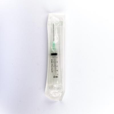 JERINGA BD PLASTIPAK 21X1.5 EMBOLO CAUCHO X5ML. X1UND.