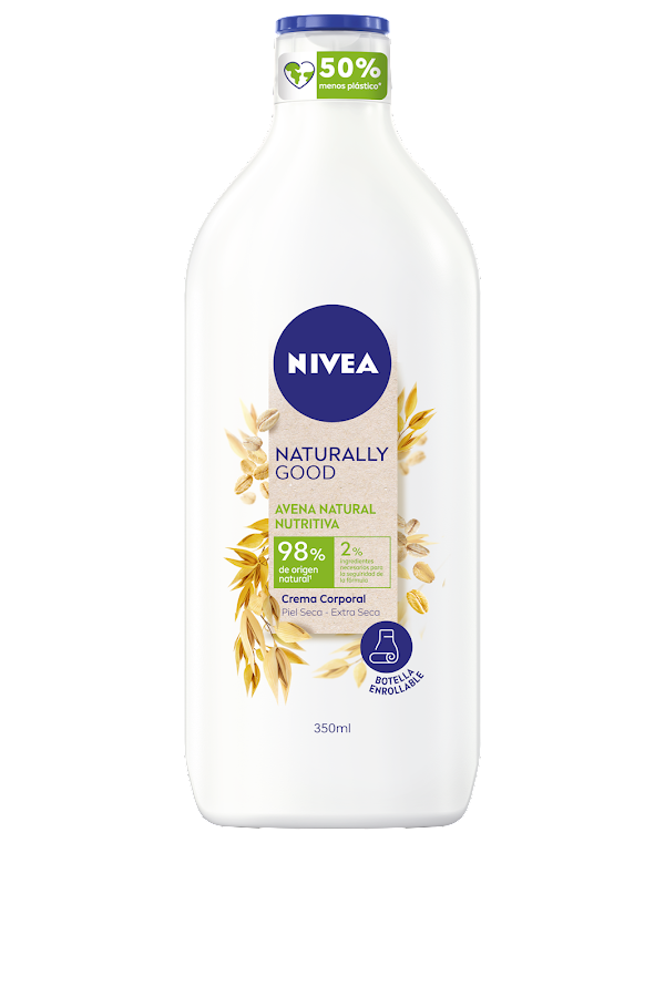 Crema Corporal Nivea Body Naturally Good Avena Natural x350ml