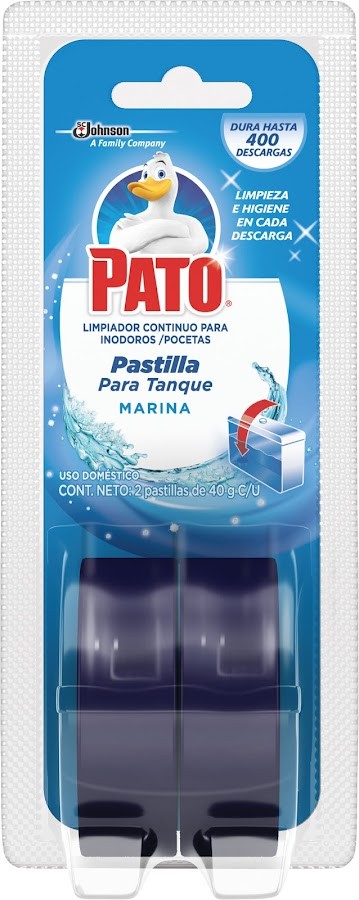 DESINFECTANTE PATO PASTILLA  FRAGANCIA MARINA X40G.X2UND.
