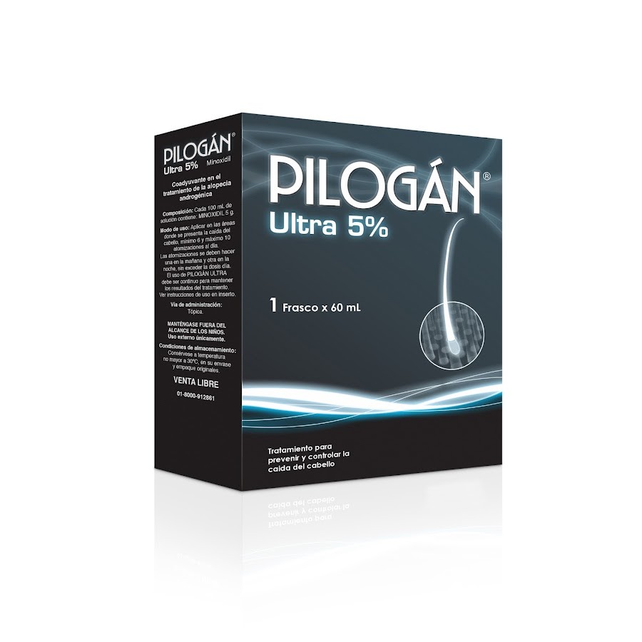 Pilogán Ultra 5% Loción Capilar Frasco x60Ml Minoxidil