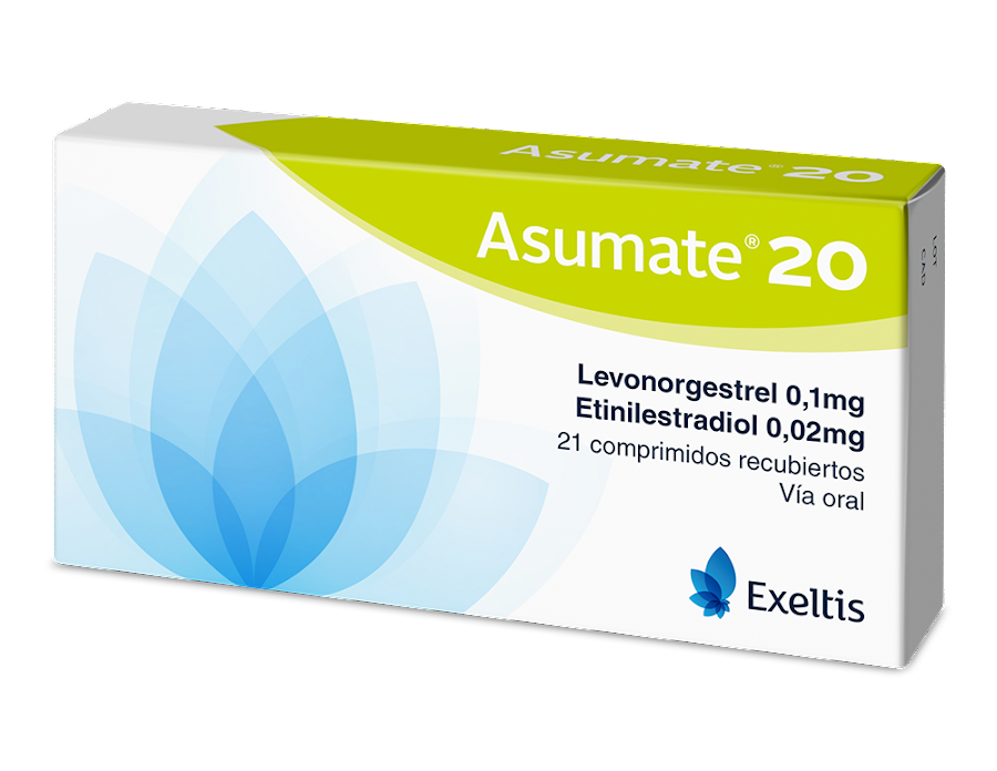 Asumate 20 Comprimidos Caja X21Com. Exeltis Levonor Etinilestra