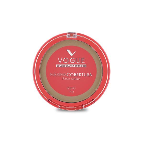 POLVO VOGUE MÁXIMO CUBRIMIENTO CASTAÑO X1UND