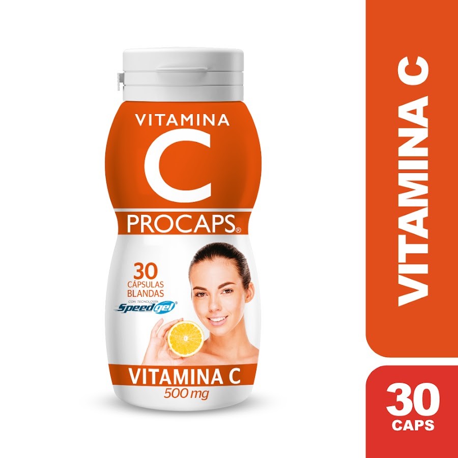 Vitamina C 500mg Procaps Frasco X 30 Capsulas