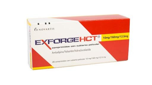 Exforge HCT 10/160/12.5 x28Com. NOV Amlodipino Valsartán Hidroclorotia
