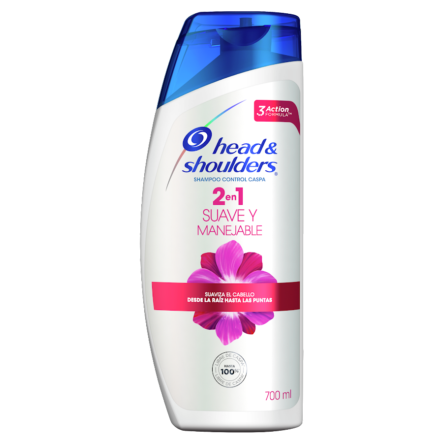 Shampoo Head & Shoulders 2 en 1 Suave y Manejable x700ml