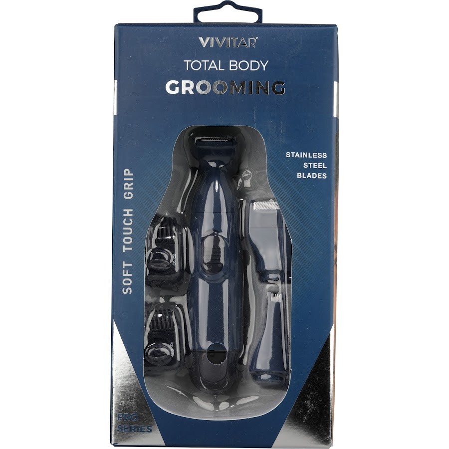 Kit Afeitadora Corporal Vivitar Azul