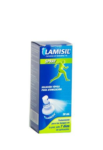 Lamisil 1% Spray Tópico Frasco x30Ml. Novartis Clorhidrato Terbinafina