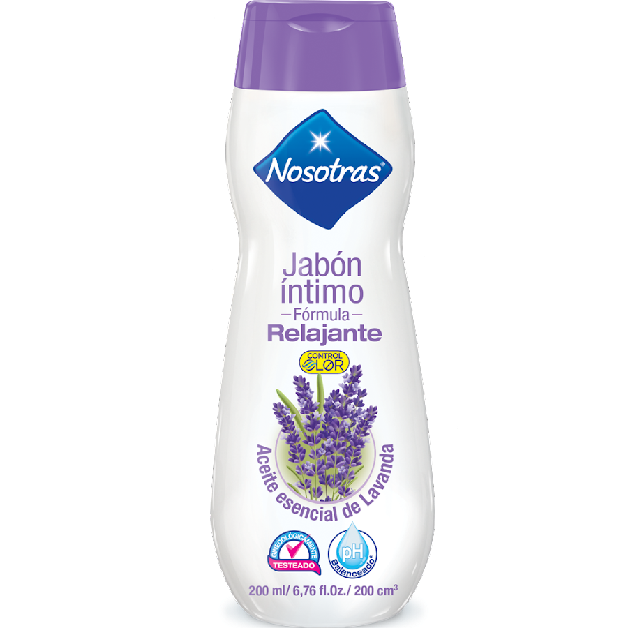 Jabón Intimo Nosotras Fórmula Relajante Lavanda x 200ml