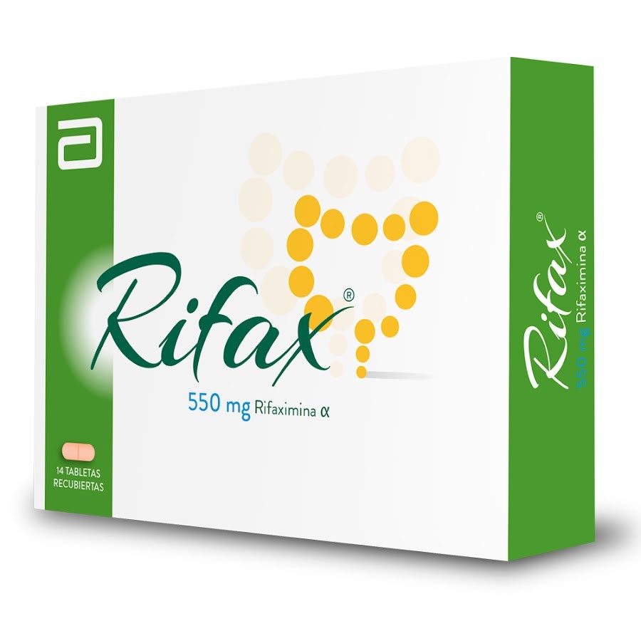 Rifax 550mg Tableta Caja x14tab. Gastrotech Rifaximina