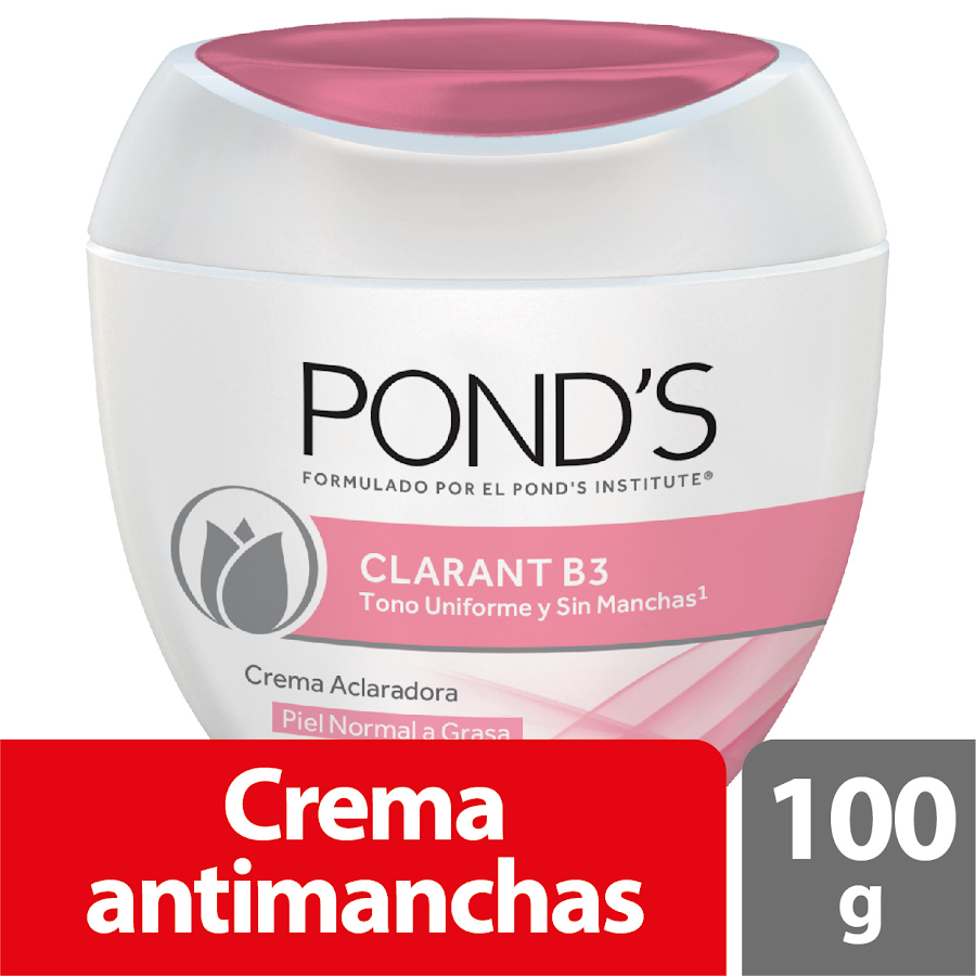Crema PONDS Clarant B3 Aclaradora Filtro UV 8 Semanas x100g
