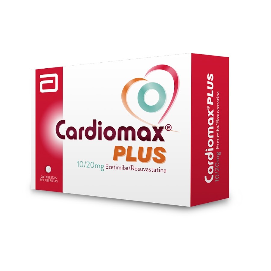 Cardiomax Plus Abbott 10Mg Ezetimiba 20Mg Rosuvastatina Caja x 28 Tabletas