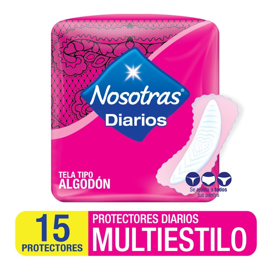 Protector NOSOTRAS Diarios Multiestilo Ajustable x15Und