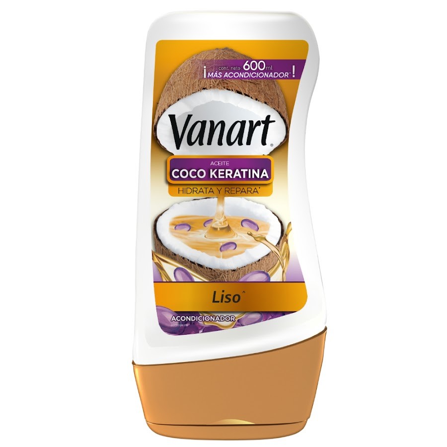 Acondicionador Capilar Vanart Liso Coco Keratina 600 ML