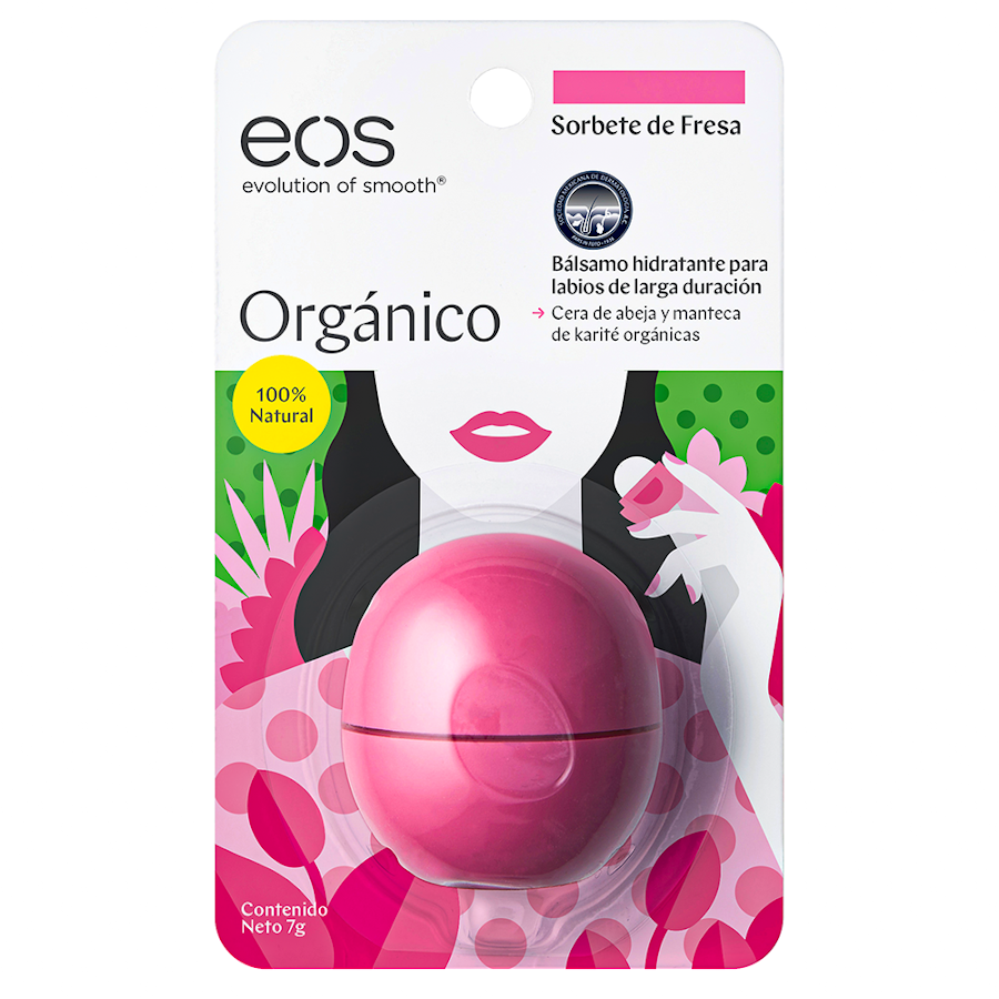 Bálsamo de Labios EOS Sorbete de Fresa x7gr