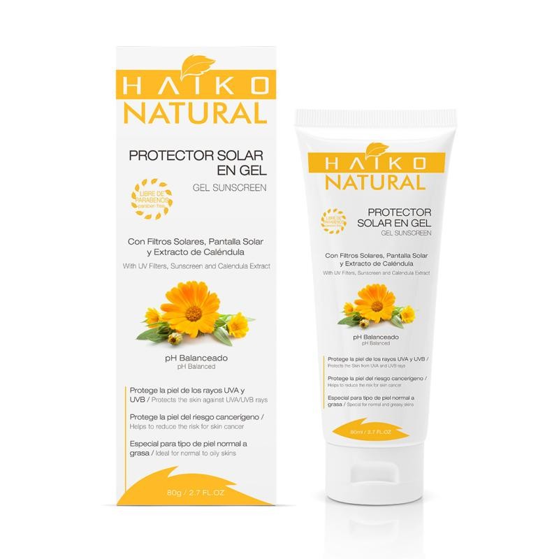 Protector Solar Haiko Natural Gel con Filtros y Pantalla Solar x80Ml.