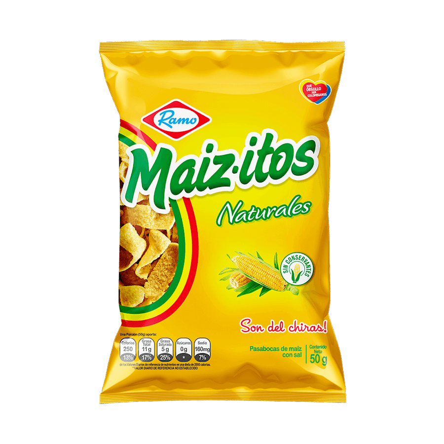 Pasabocas Ramo Maizitos Naturales Familiar X 215g