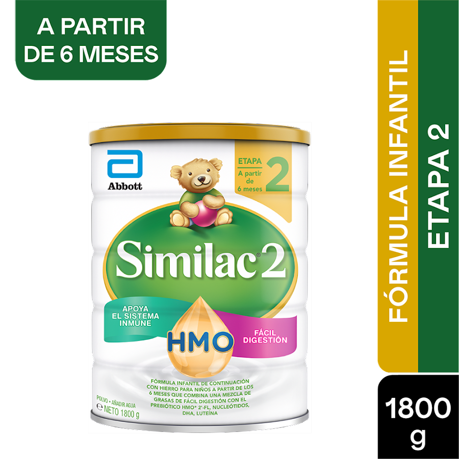 Formula Infantil Similac Etapa 2 HMO x 1800Gr