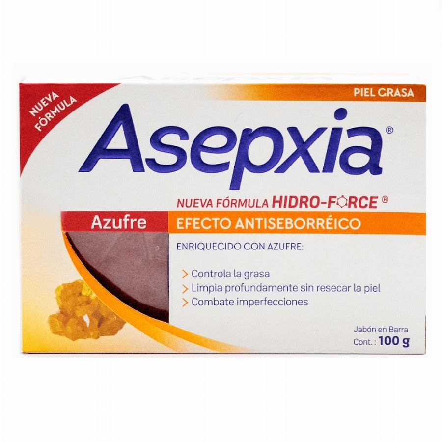 Jabón Facial Asepxia Antiacné Azufre 100 G