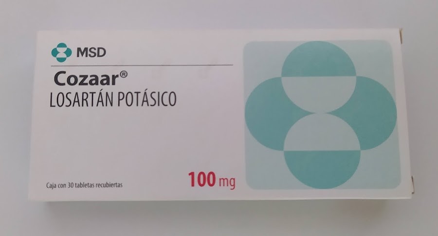 Cozaar 100Mg Tabletas Caja x30Tab. MSD Losartán Potásico