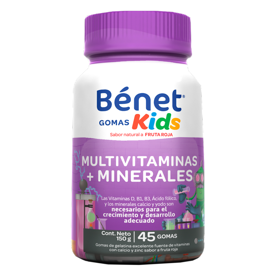 Gomas Kids Benet Multivitaminas y Minerales x 45Und