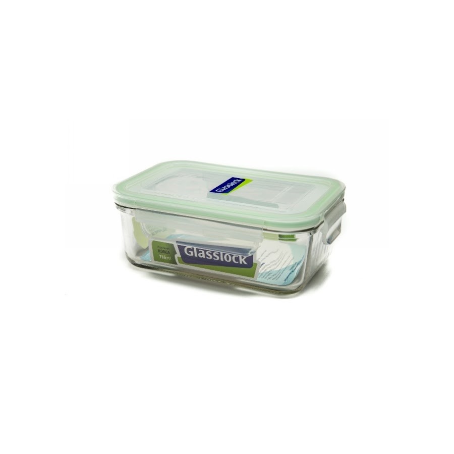 Refractarea Glasslock Vidrio Transparente Rectangular 715Ml. X1Und.