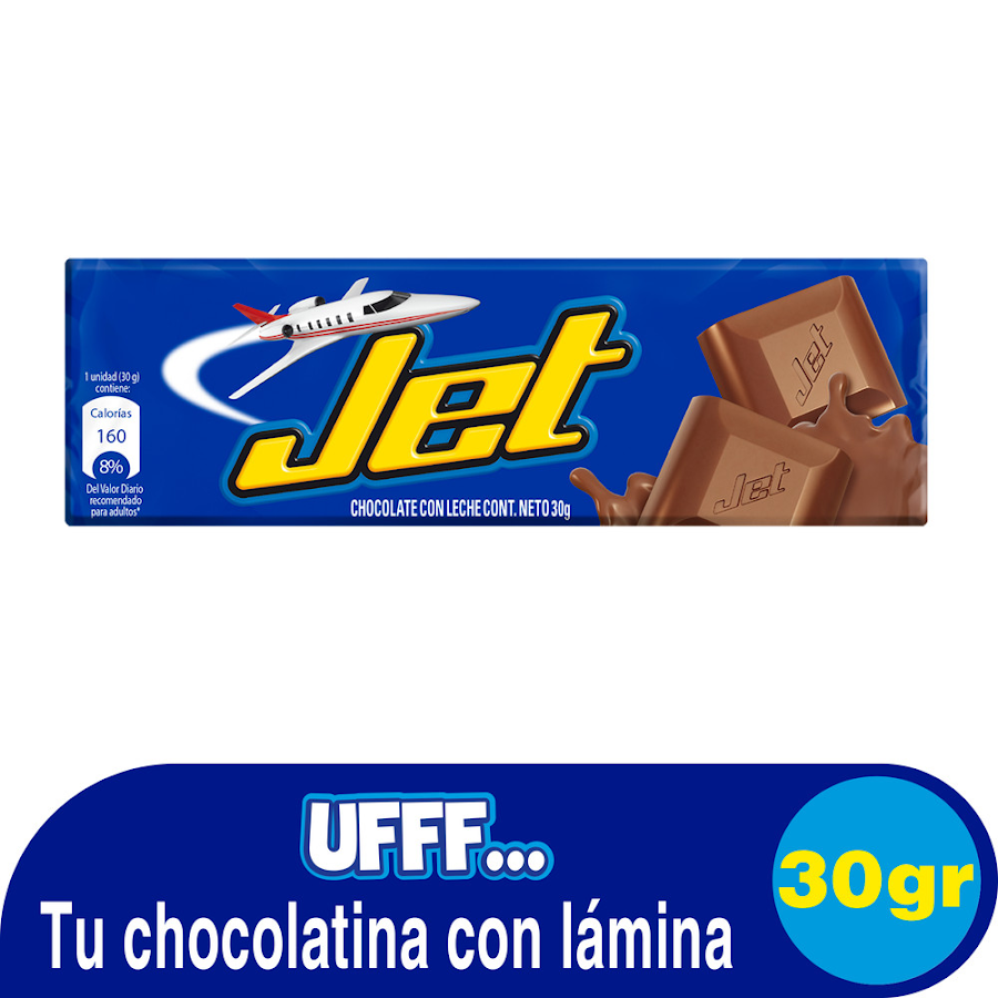 Chocolatina JET con Leche x30g