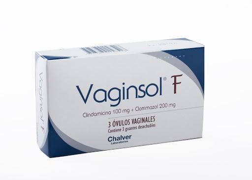 Vaginsol F 100/200 Óvulo Caja X3Ovu Chalver Clindamicina Clotrimazol
