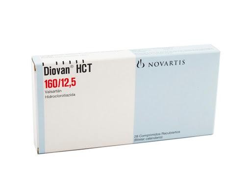 Diovan HCT 160/12.5Mg Caj.x28Com. Novartis Valsartán Hidroclorotiazida