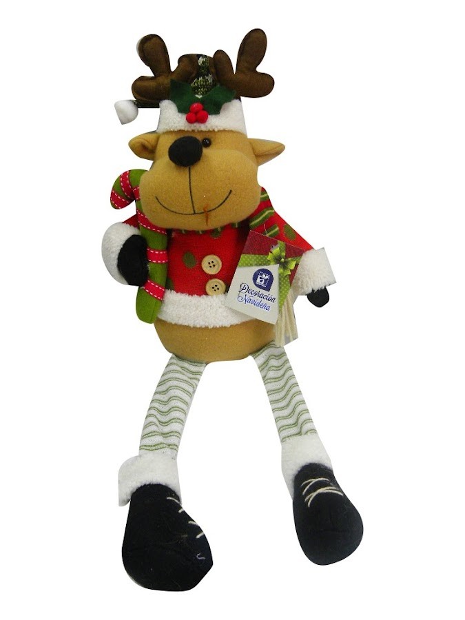 MUÑECO NAVIDEÑO SURT SENTADO SWING DORA SANTA/SNOWMAN (NAVIDAD 2017)