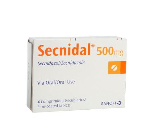 Secnidal 500Mg Comprimidos Caja x4Com. Sanofi Secnidazol
