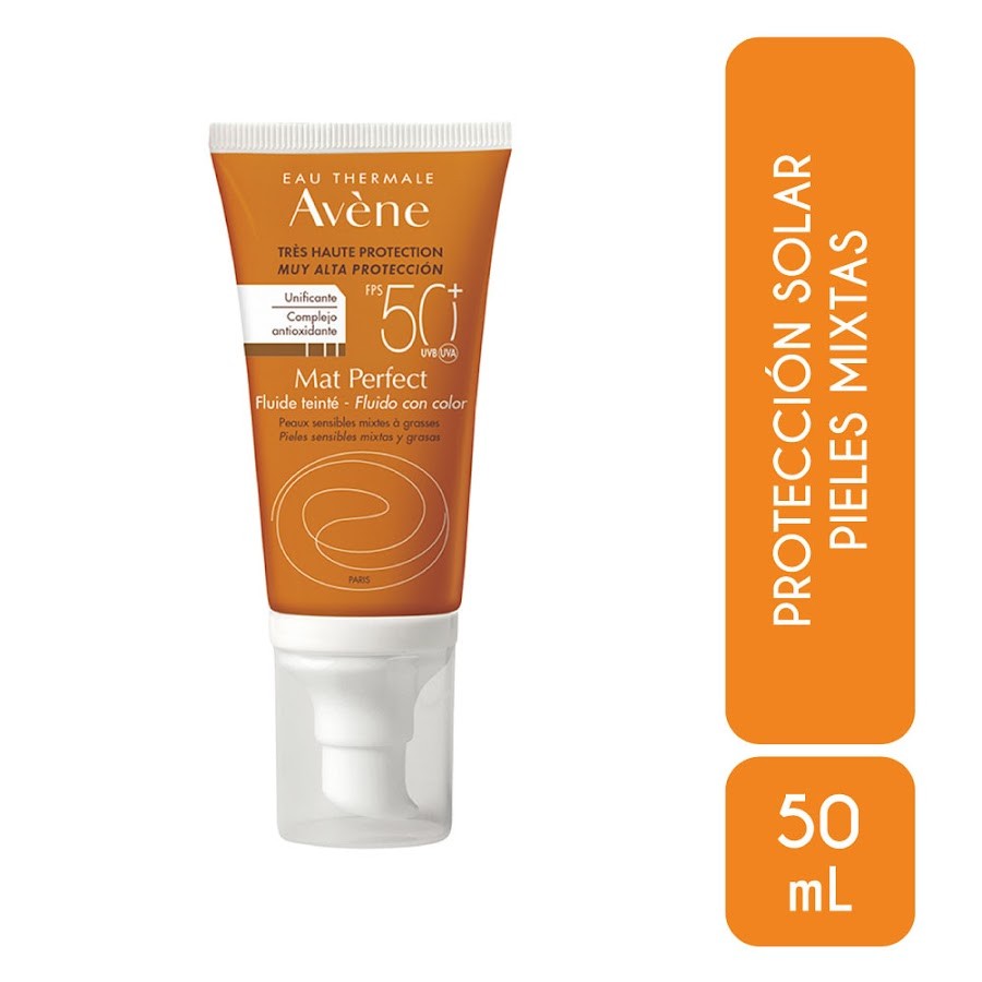 Protector Solar Avene Mat Perferct Fluido Color 50+ X50ml