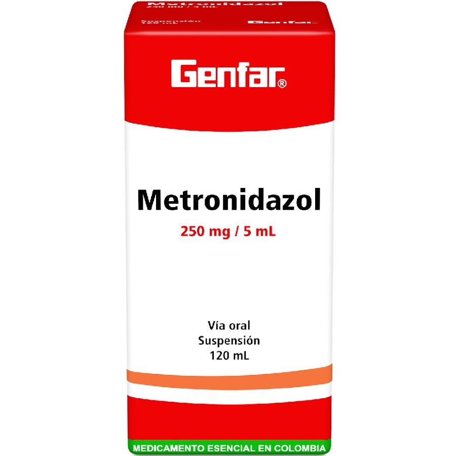 Metronidazol Genfar 250Mg Suspensión Frasco X120Ml.
