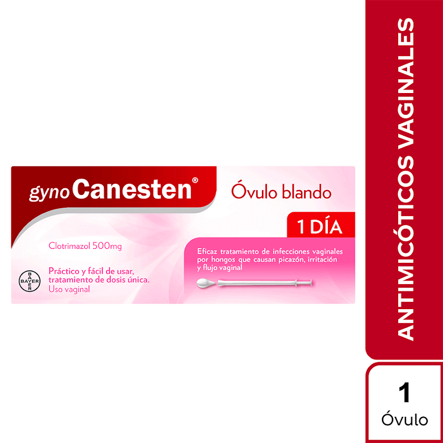 GYNOCANESTEN 500MG X 1 OVULO BAYER CLOTRIMAZOL