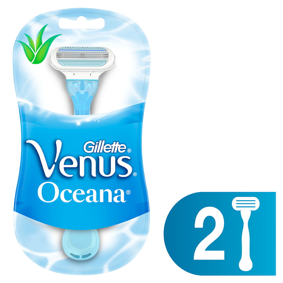 Máquinas de Afeitar Gillette Venus Oceana Desechables 2 Und