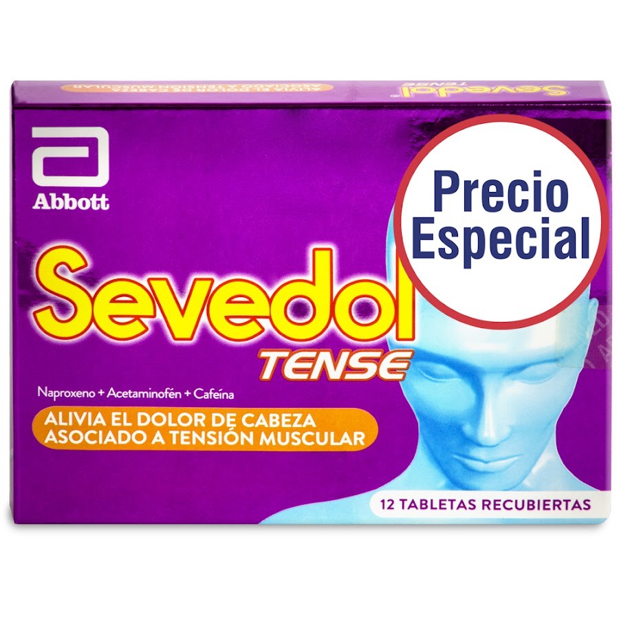 **OFT Sevedol Tense Pague 10 Lleva 12 Caja x 12 Tabletas