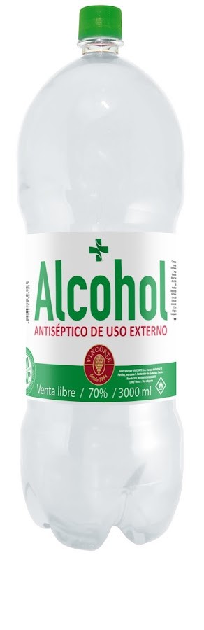 Alcohol Antiseptico Vincorte al 70% x 3000Ml