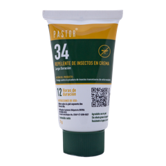 Repelente de insectos en crema larga duración Pastor 34  familiar x57gr