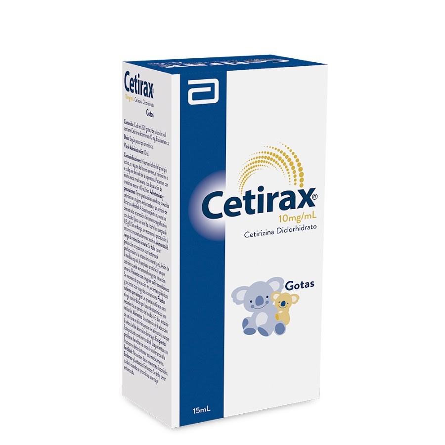 Cetirax 10mg Gotas Frasco x15Ml. LAFRANCOL Cetirizina Diclorhidrato