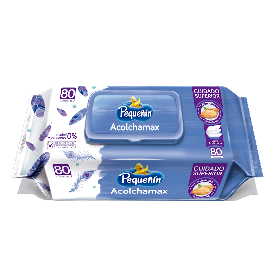 Toallas Húmedas PEQUEÑIN 0% Alcohol x80Und