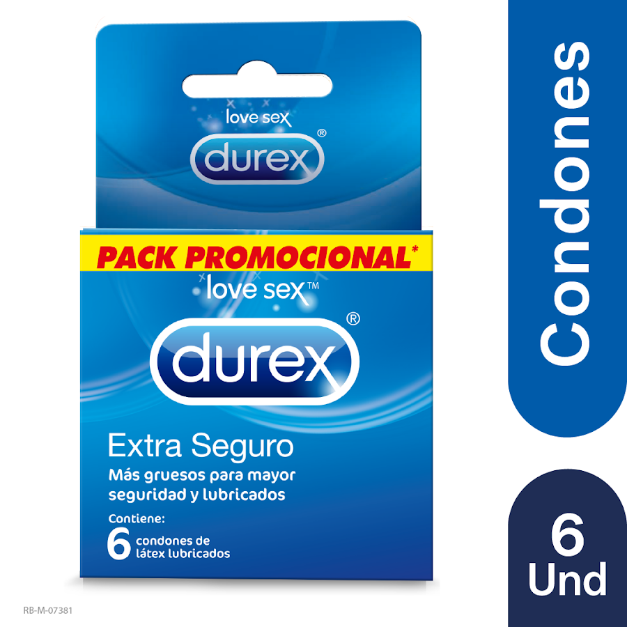 Condones Durex Estra Seguro x6und Precio Especial