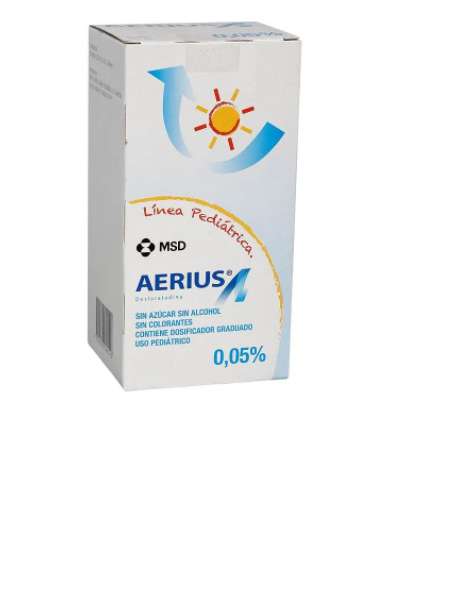 Aerius Sin Azúcar 0.05% Desloratadina Jarabe Frasco x 150Ml