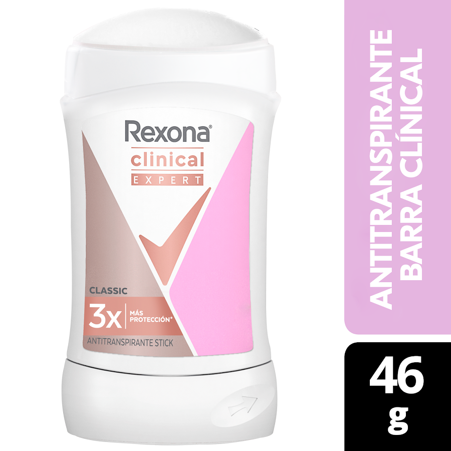 Antitranspirante En Barra REXONA Women Clinical Expert Classic x 46g