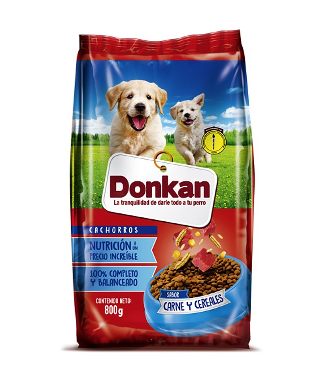 DONKAN CARNE CEREALES CACHORROS x 800GR
