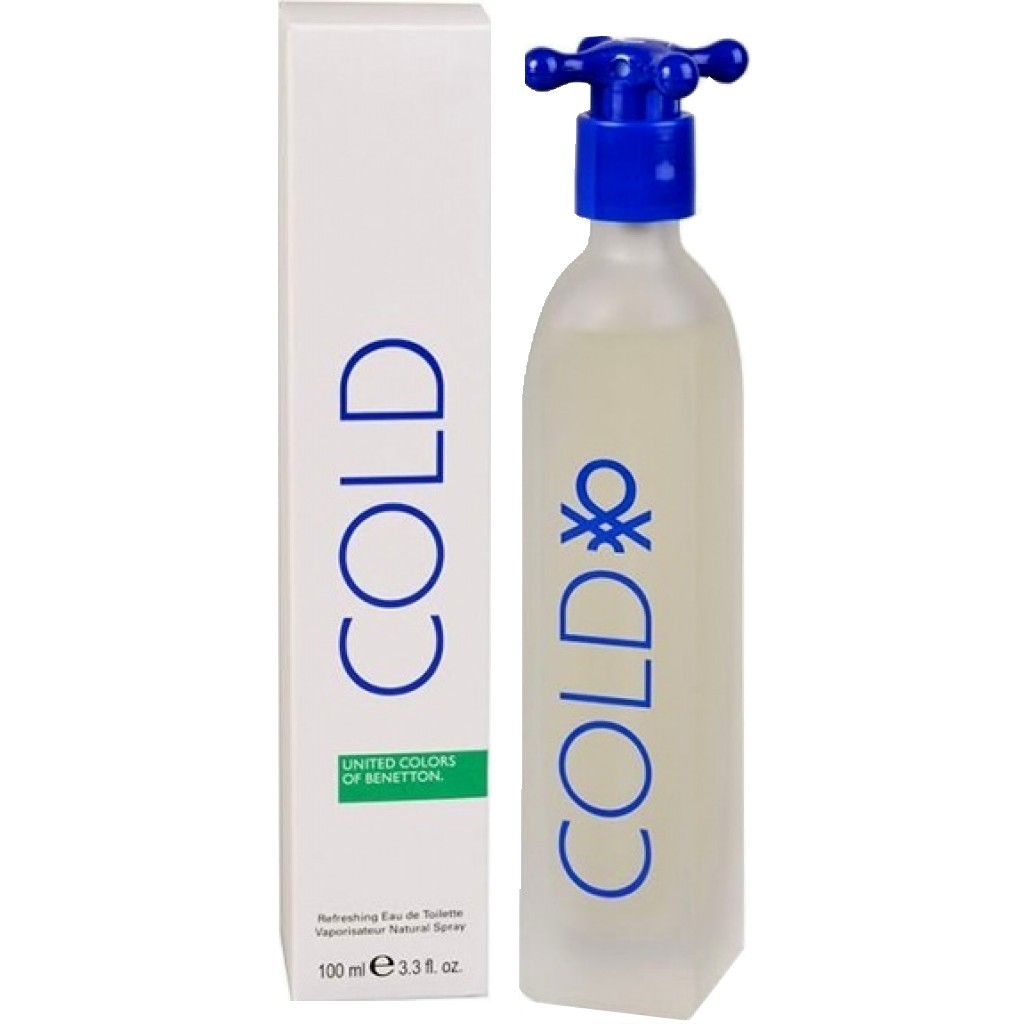 Loción Perfume Cold Benetton 100ml EDT Hombre Original Garantizada