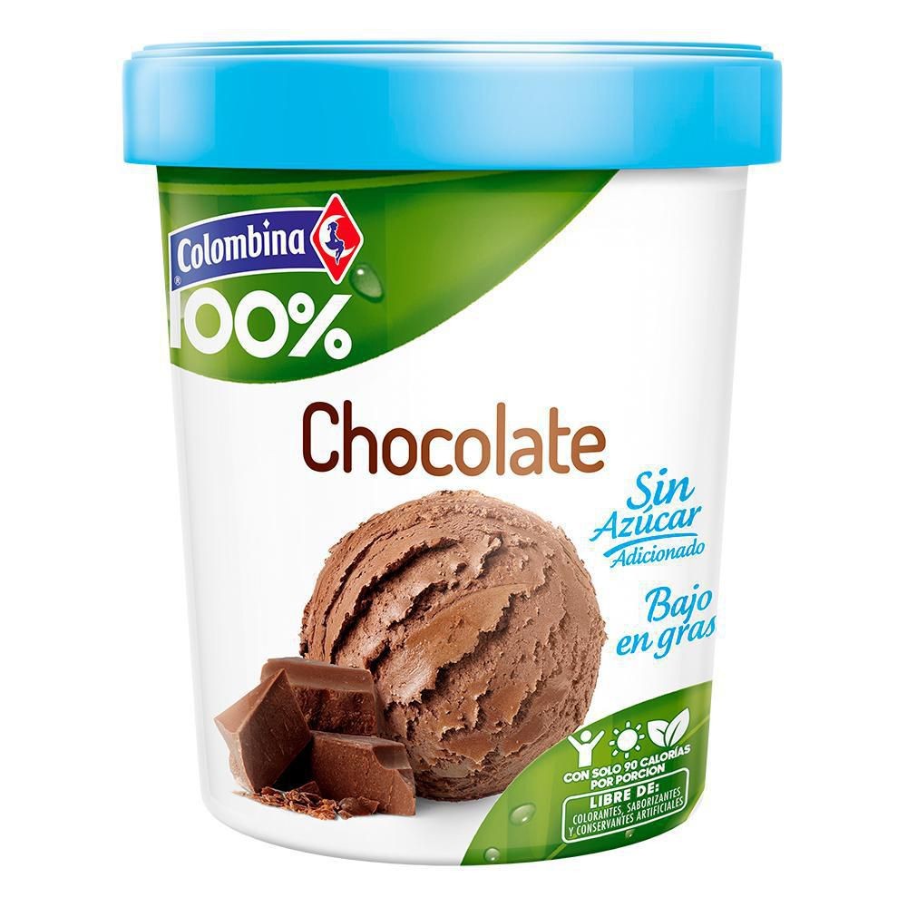 HELADO CHOCOLATE  S/AZUCAR COLOMBI*1/2LT
