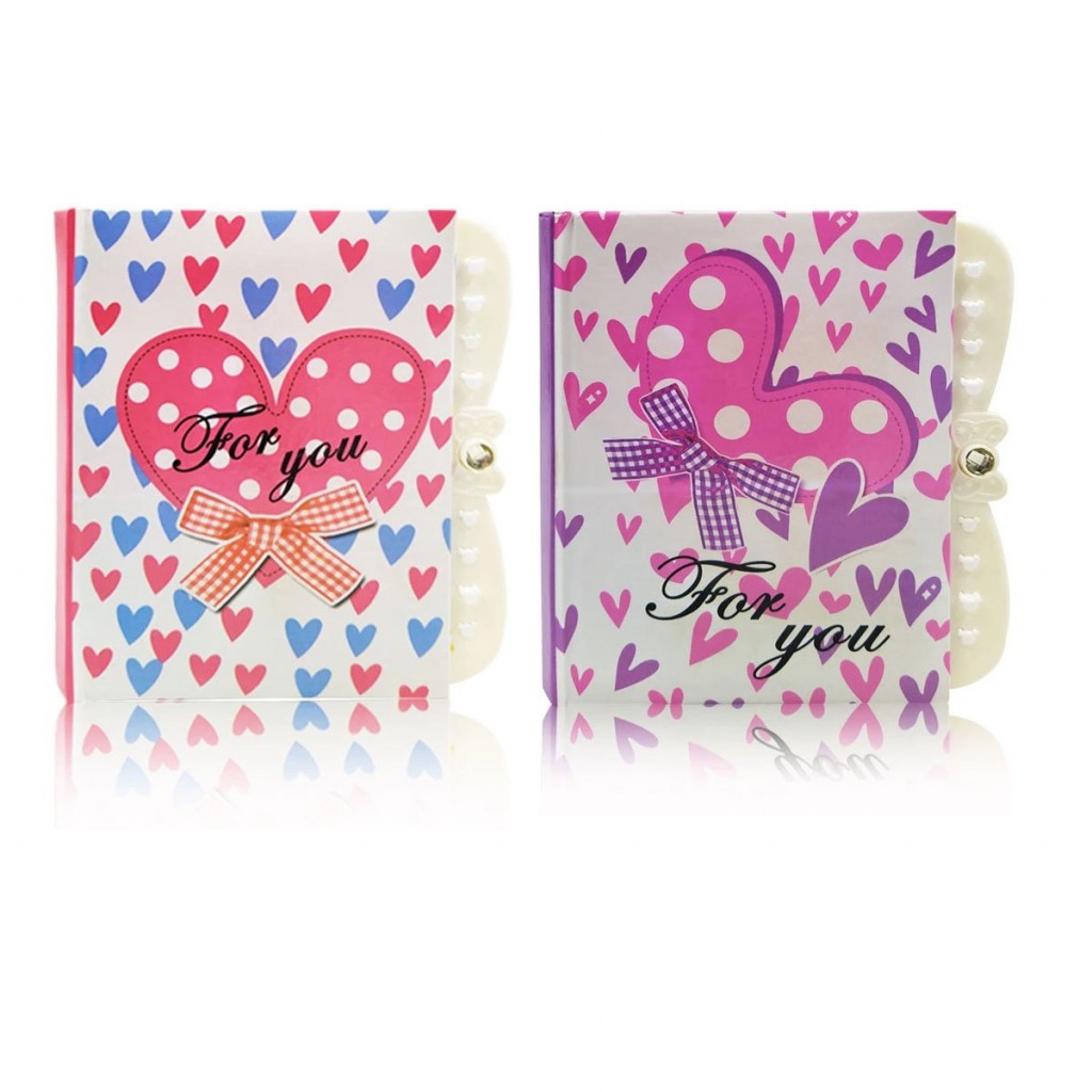 AGENDA CORAZONES ROJO CLAVE DIARIO NIÑAS DIDÁCTICO NOTAS LIBRETA