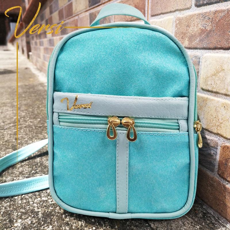 MORRAL VERSI LOISA DISEÑO BOLSO AGUAMARINA FEMENINO MODA