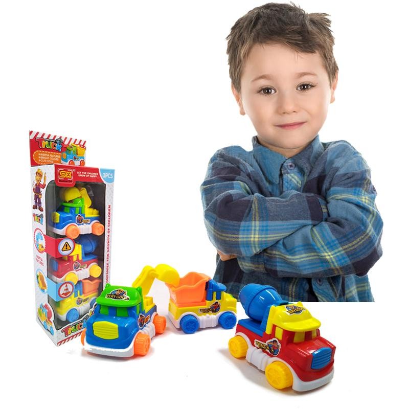 CARROS CONSTRUCCIÓN SET X3 JUGUETE DIDÁCTICO NIÑOS VEHÍCULOS TRUCK